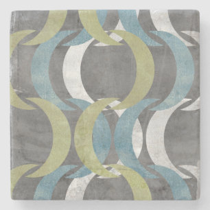 Geometric Repeat I Stone Coaster