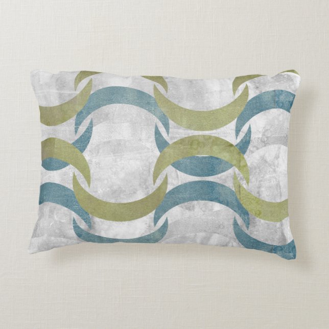 Geometric Repeat III Decorative Pillow (Back)