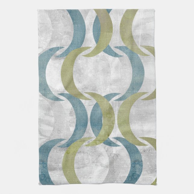 Geometric Repeat III Kitchen Towel (Vertical)