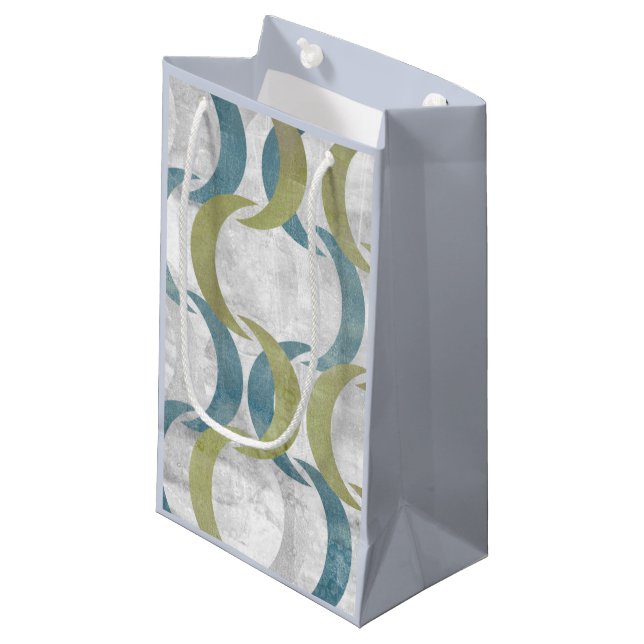 Geometric Repeat III Small Gift Bag (Front Angled)