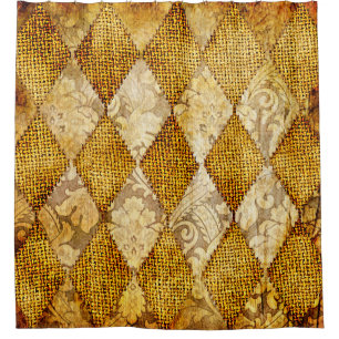 geometric retro background in golden colours