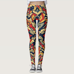 Geometric Retro Design Leggings