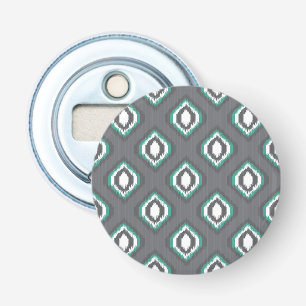 Geometric retro ikat tribal pattern bottle opener