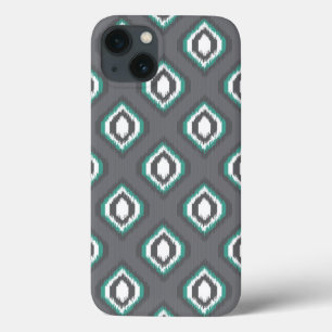 Geometric retro ikat tribal pattern iPhone 13 case