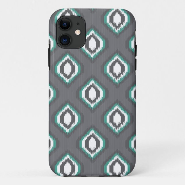 Geometric retro ikat tribal pattern Case-Mate iPhone case (Back)