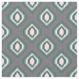 Geometric retro ikat tribal pattern fabric
