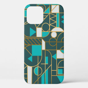 Geometric Retro: Minimalist Artwork Poster. iPhone 12 Case