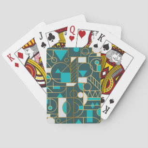 Geometric Retro: Minimalist Artwork Poster. Playing Cards