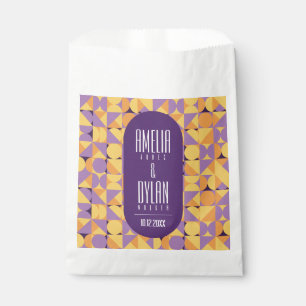 Geometric Retro Vibes Autumn colour Favour Bags