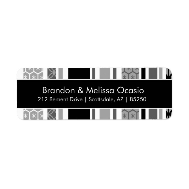 Geometric  Return Address Labels (Front)