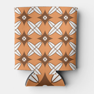 Geometric rhombus, vintage seamless pattern. can cooler