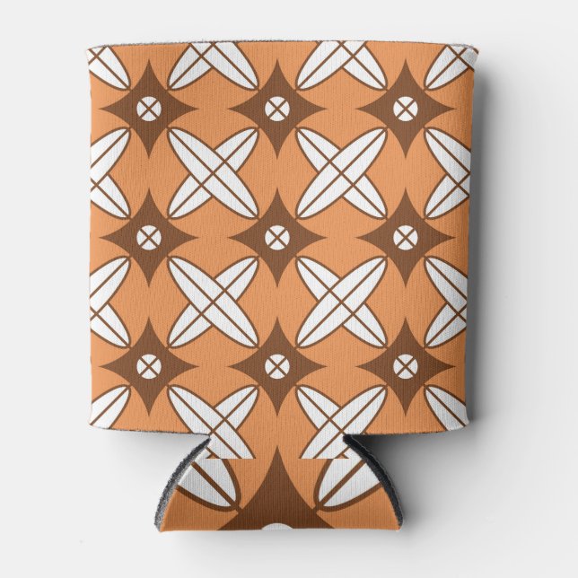 Geometric rhombus, vintage seamless pattern. can cooler (Front)