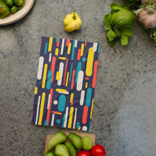 Geometric Rounded Rectangle Pattern  Kitchen Towel