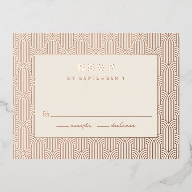 Geometric RSVP Card (Front)