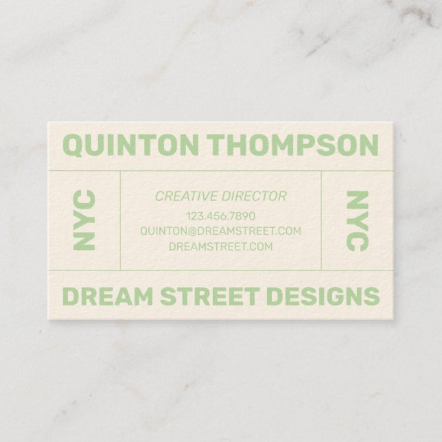 GEOMETRIC RUSTIC MATTE BLACK BUSINESS CARD (Front)