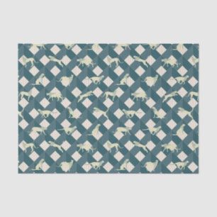 Geometric Safari Wild Leopard Animal Tissue Paper