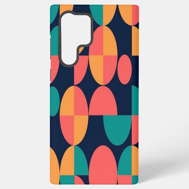 Geometric Sansung Galaxy S22 Ultra phone case (Back)