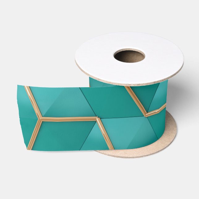 geometric satin ribbon (Spool)