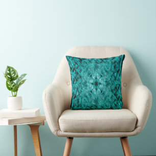 Geometric Sea..... Throw Pillow