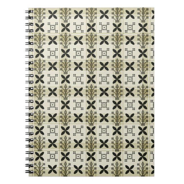 Geometric Seamless pattern background. Batik desig Notebook (Front)