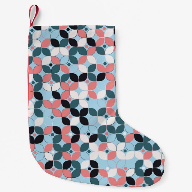 geometric seamless pattern designgeometric,abstrac small christmas stocking (Front)