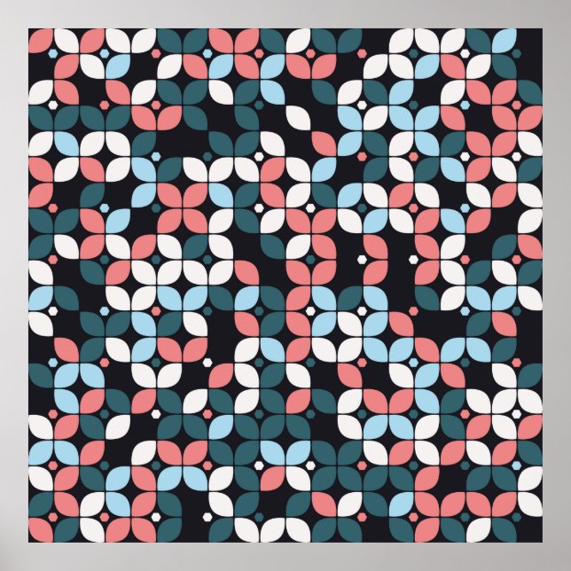 geometric seamless pattern designgeometric,texture poster (Front)