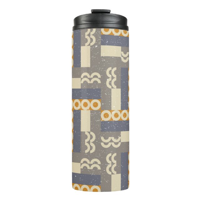 Geometric seamless pattern in retro style . Modern Thermal Tumbler (Front)