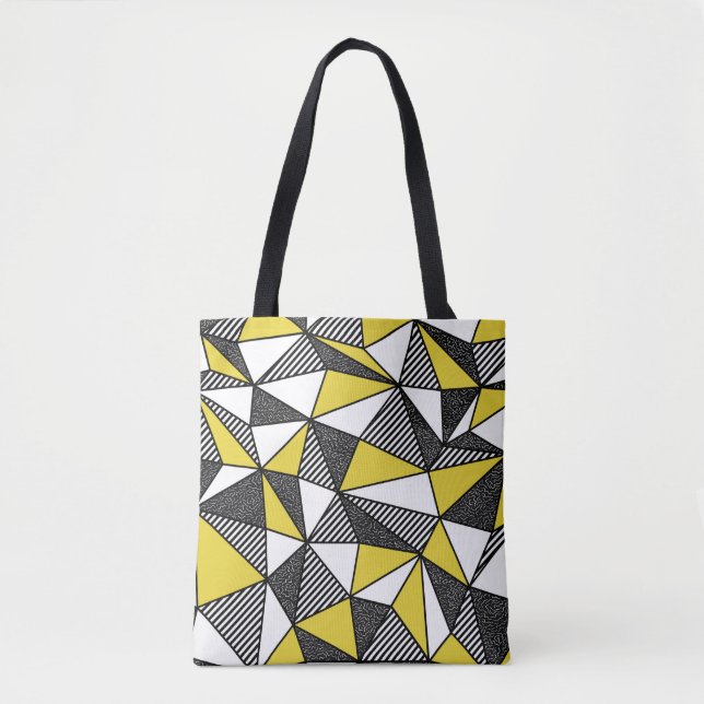 Geometric seamless pattern in retro style tote bag (Front)