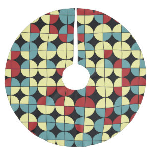 Geometric seamless pattern, modern design. brushed polyester tree skirt