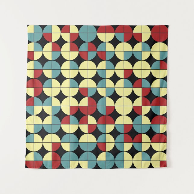 Geometric seamless pattern, modern design. tapestry (Front)