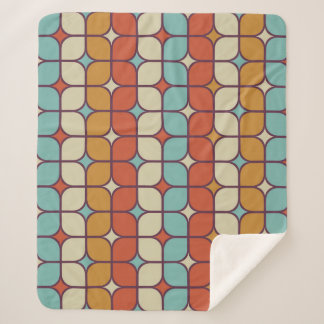 Geometric seamless pattern, vintage style. sherpa blanket