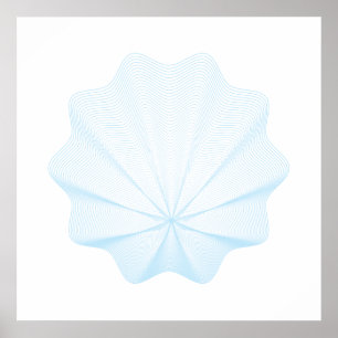 Geometric seashell I Poster