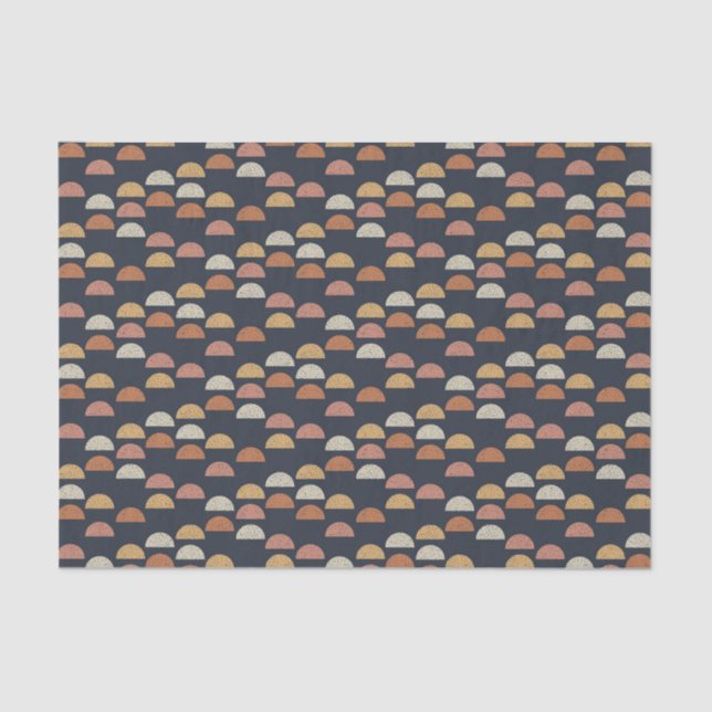 Geometric Semi Circle Pattern Tissue Paper (Front)