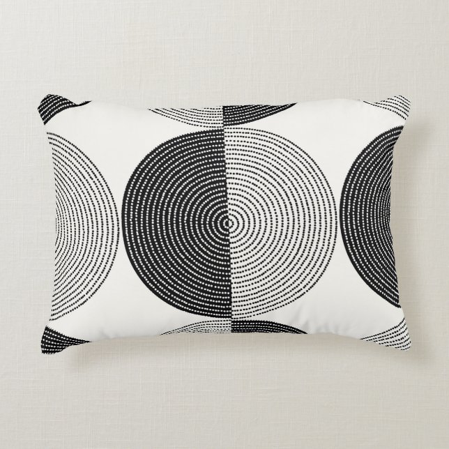 Geometric semicircles: simple pattern. accent pillow (Front)