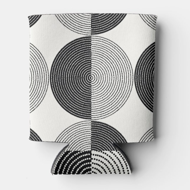 Geometric semicircles: simple pattern. can cooler (Front)