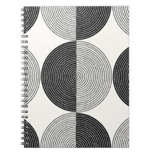 Geometric semicircles: simple pattern. notebook