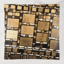 Geometric Sepia Mirrors