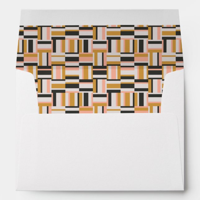 Geometric Shape Pattern Envelope (Back (Bottom))