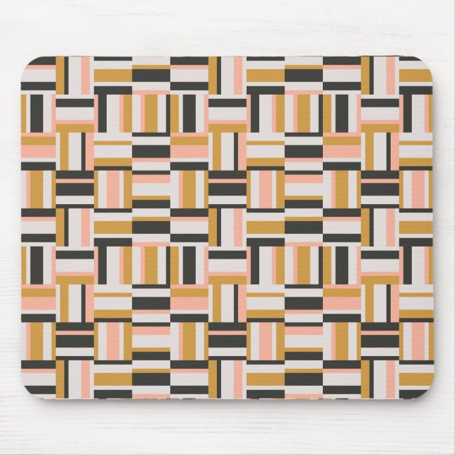 Geometric Shape Pattern Mouse Pad (Front)