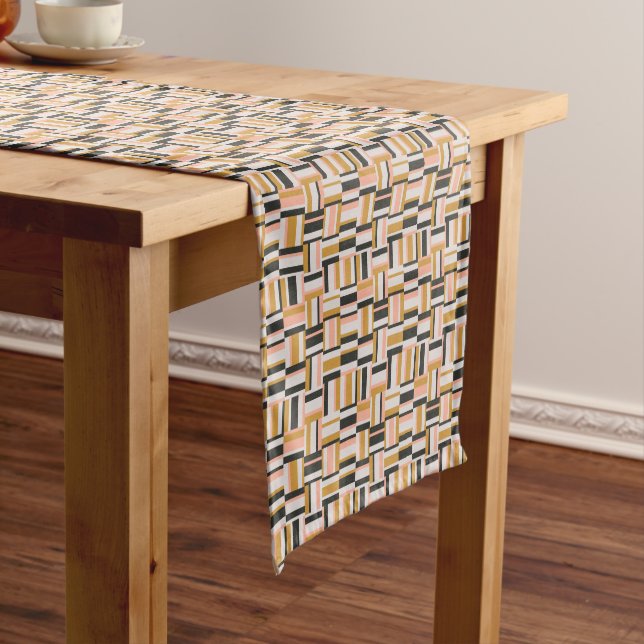 Geometric Shape Pattern Short Table Runner (In Situ)