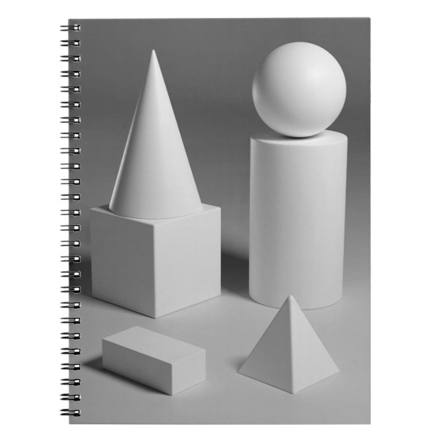 Geometric Shape Shading Notebook (Front)