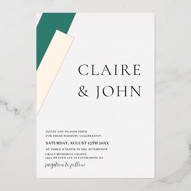 Geometric Shape Wedding (Front)
