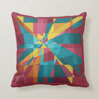 Geometric Shapes_Abstract_Colorful Throw Pillow