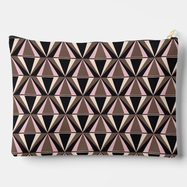 Geometric Shapes Accessory Pouch (Back)