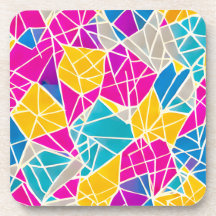 Geometric Shapes and Lines in Vibrant Colour