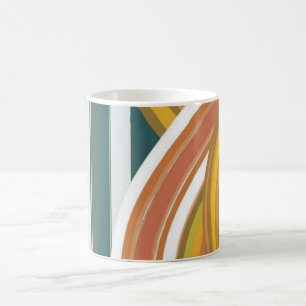 Geometric Shapes and Vibrant Colors Wall Art Print Coffee Mug