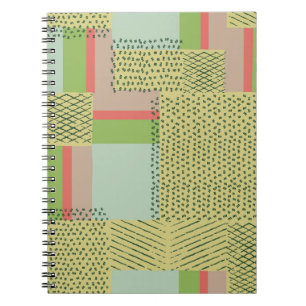 Geometric Shapes: Brush Stroke Pattern. Notebook