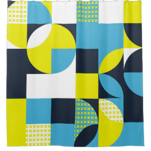 Geometric shapes, colourful abstract background.