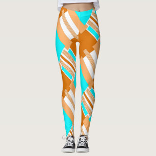 Geometric shapes cut out of paper leggings