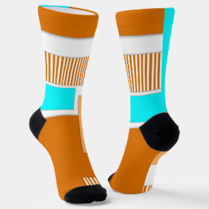 Geometric shapes cut out of paper socks